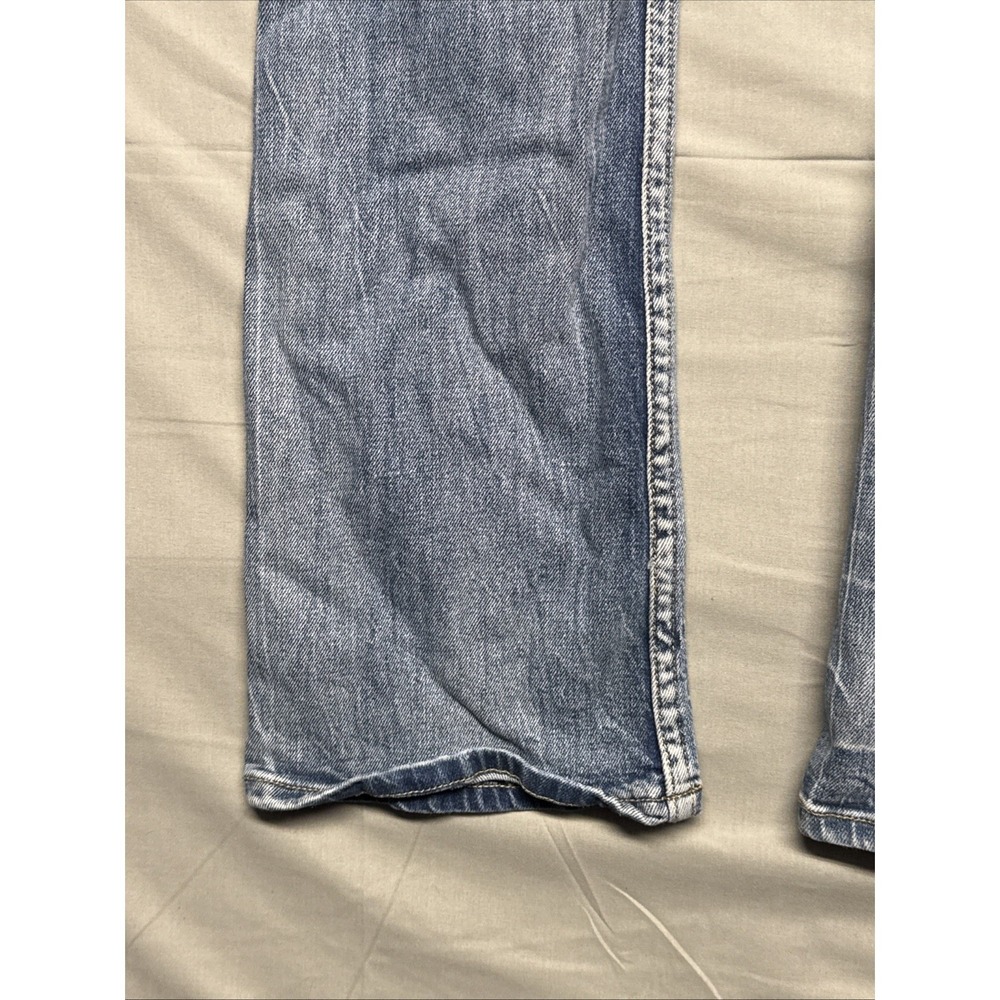 BKE Stella Bootcut Stretch Jeans 26x31 1/2 Low Rise Distressed Slim Fit - Picture 9 of 15